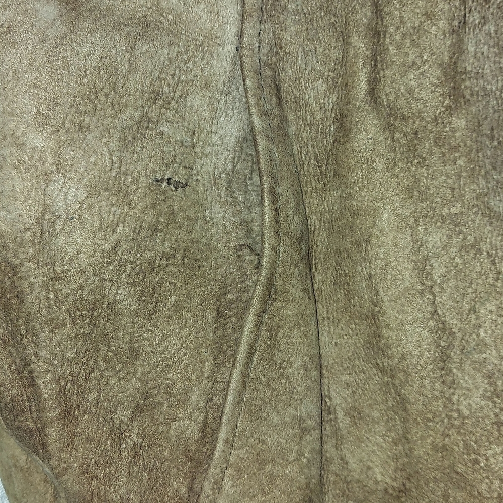 Brown Shearling Bomber Jacket - Picture 10 of 10